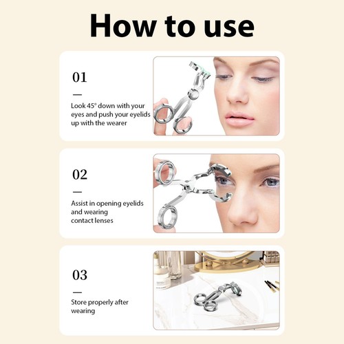 Contact Lens Remover&Insertion Tool, Contact Lenses Applicator to Wear Soft Lens - Picture 5 of 8