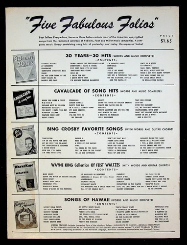 1954 Drei Münzen im Brunnen mit Clifton Webb Film Titelsong Noten - Bild 3 von 3