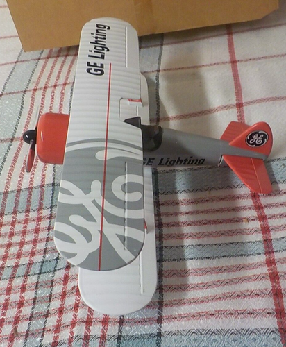 1934 GE LIGHTING Diecast Stearman Biplane NEW OLD STOCK IN BOX - Picture 5 of 8