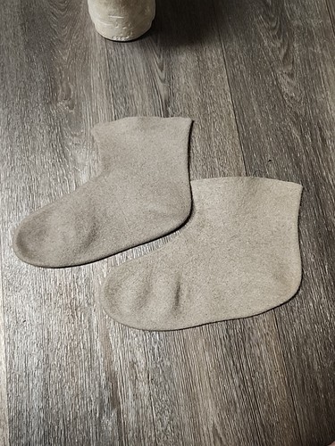 ORIGINAL German Blue Gray Winter Hat & Felt Winter Boot Inserts - Picture 4 of 7