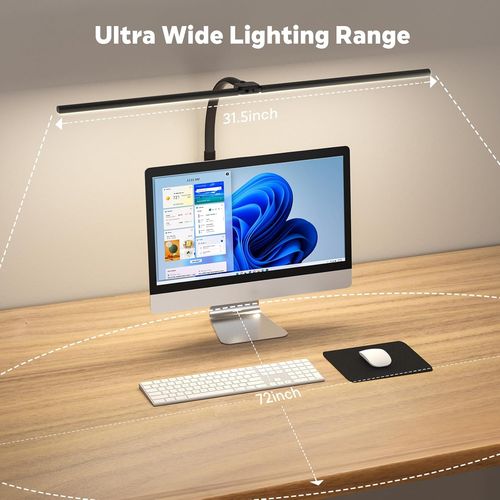 LED Desk Lamp for Home Office, Remote Control Computer Desk Light Bright Table L - Picture 3 of 9