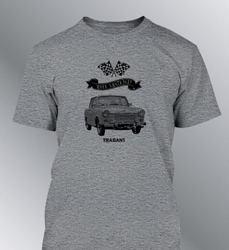 tee shirt homme Trabant The Legend vintage aspect usé - Imagen 3 de 3