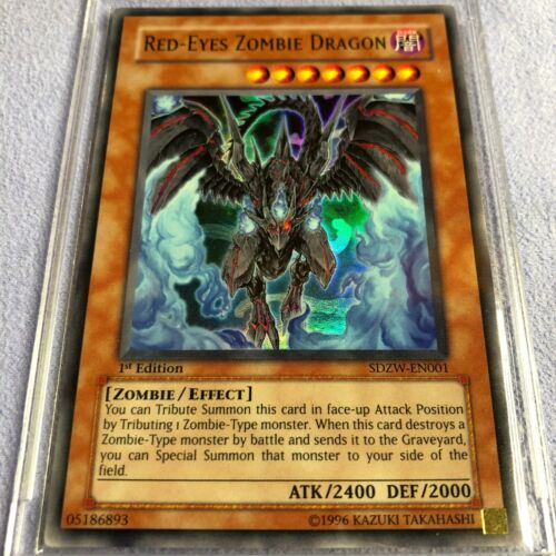 Yu-Gi-Oh! SDZW-EN001 1st Edition Red-Eyes Zombie Dragon - Ultra - Mint ! - Picture 1 of 3