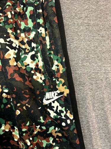 Nike Pants Men's Small Green Camouflage Swoosh Stretch Ankle Zip Drawstring - Picture 5 of 13