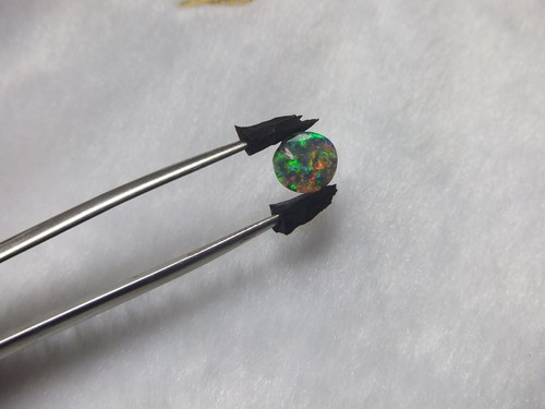 Australian Gem Black Opal from Lightning Ridge,freeform ring jewllry wholesale - Foto 9 di 12