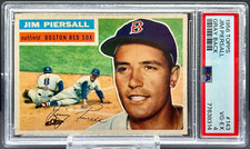 1956 Topps Baseball Jim Piersall PSA 4 Boston Red Sox Gray Back #143    cc23
