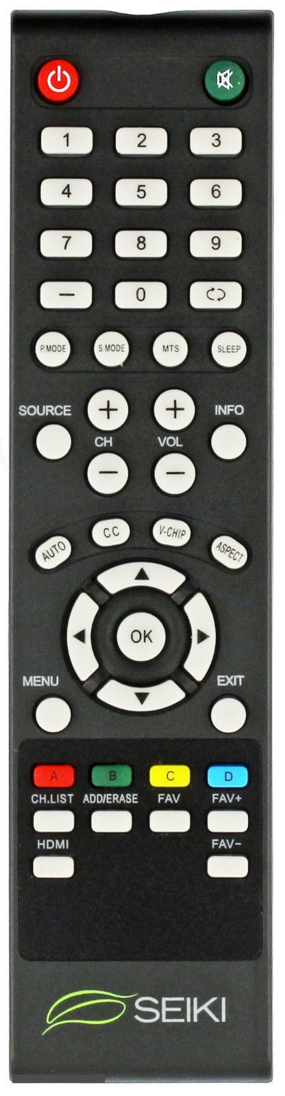 NEW ORIGINAL Seiki V2 REMOTE CONTROL FOR SEIK TV 19"---65"