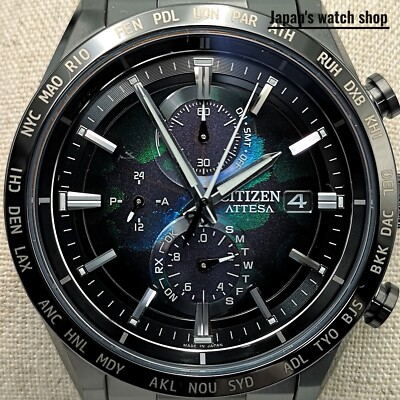 Tuanshamo【新品未使用】シチズンアテッサ AT8286-65E ATTESA ACT Line AT8286-65E LAYERS of TIME 世界限定2,100本