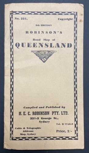 Robinson's Queensland Road Map (5th Edition) - 40 x 30 In. - Very Good Condition - Picture 2 of 10
