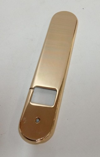 COPRIAVVOLGIBILE PLACCA IN OTTONE GIOIA COPRI AVVOLGITORE ORO CM 27X5,5 H. 1 - Foto 5 di 8