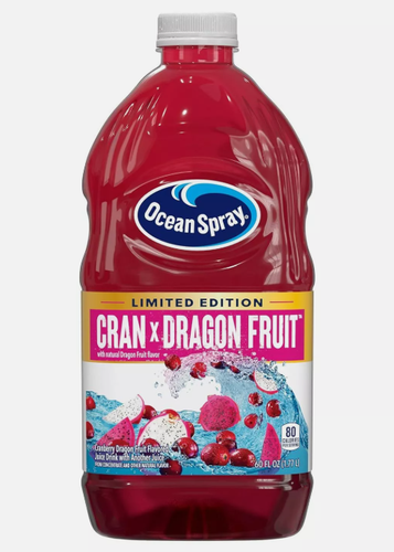 (2 Pack) Ocean Spray Cranberry Dragon Fruit Juice Drink, Limited Edition, 60 Oz - Picture 2 of 8