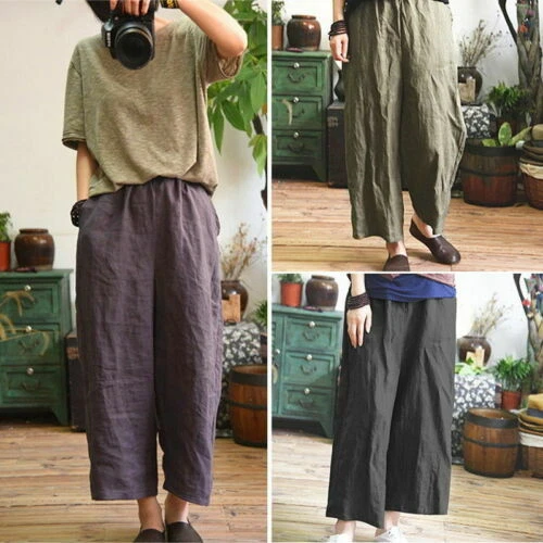 Grey Plus Size Trousers for Women