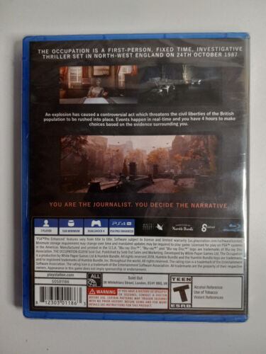 The Occuparion (Sony PlayStation 4, PS4 - 2018) sellado de fábrica - Imagen 2 de 2