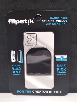 2 Pack Flipstik Foldable Defy Gravity Flip Stick Kick Stand (Black) 