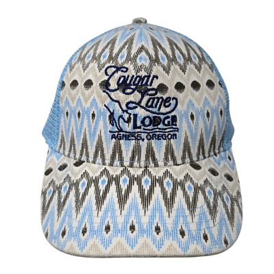 Cougar Lane Lodge Snapback Trucker Hat Multi One Size Mesh Back Geo