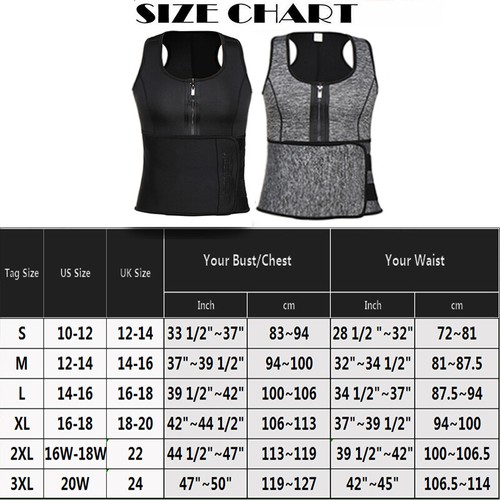 Herren Neopren Sauna Weste Schweiß Body Shaper Taillentrainer Fatburner Shapewear MS - Bild 16 von 25