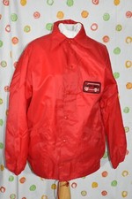 VINTAGE ARISTO JAC HILTON Men's MED red lined DAIRY MATE WINDBREAKER JACKET EUC