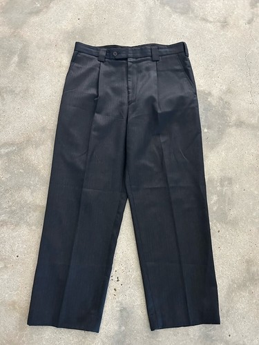 Versace Collection Suit Jacket Pants Men's Sz 52 Charcoal Pinstripe VGUC - Picture 10 of 14