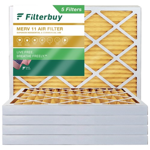 Filterbuy 20x24x2 Pleated Air Filters, Replacement for HVAC AC Furnace (MERV 11) - Picture 13 of 15