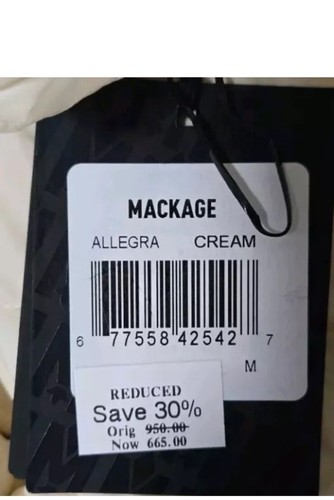 Mackage Coat New with tag Ecru, Polyamide    SZ M   $950 - Bild 2 von 8