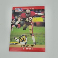 1990 Pro Set #291 Ronnie Lott San Francisco 49ers