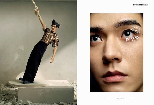 Simon Gong Jun GQ China March 2023 Chinese Magazine + 4 Official Photo Postcards - Picture 11 of 16