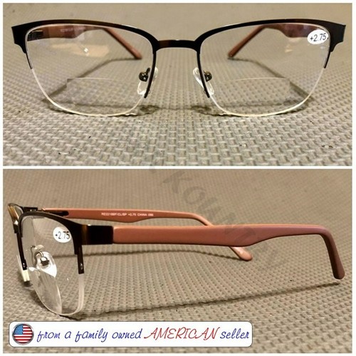 Männer Damen BIFOKALE LESBRILLE FEDERSCHARNIERE matter Rahmen +100 ~ + 400 KOSTENLOSE SACHEN - Bild 7 von 22