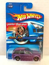 Hot Wheels BOOM BOX - 2005 Twenty+ #118 FASTER THAN EVER FTE - Gray Interior