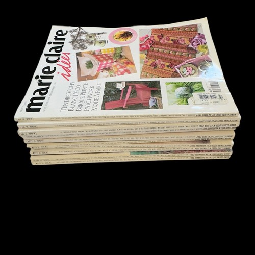 MARIE CLAIRE IDEES MAGAZINE 1999-2004 10 Issues French Craft Ideas Rare Vintage - Picture 2 of 5