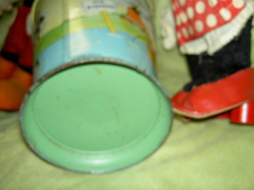 RARE antique 1930s sand pail Mickey Mouse Pluto+ Disney Enterprises Ohio Art - Picture 6 of 19