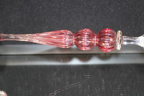 Venetian Murano Salvetti Latticinio Goblet RARE 12" {9266} - Picture 6 of 9