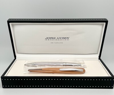 Jorg Hysek Silver Palladium Rollerball/Ballpoint Pen W/Natural