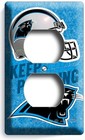 CAROLINA PANTHERS FOOTBALL TEAM DUPLEX OUTLET WALL PLATE MAN CAVE ROOM ART DECOR