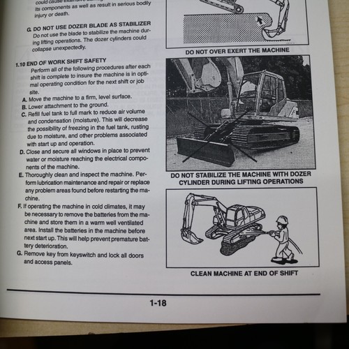 KOBELCO SK115DZ MARK IV Crawler EXCAVATOR Operator Maintenance Manual book Guide - Bild 10 von 10
