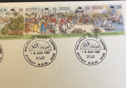 Australia FDC 1987 The First Fleet Rio de Janeiro - Picture 3 of 4