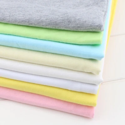 Clearance 100% Knitted Jersey Cotton Stretch Interlock Fabric Material 58"