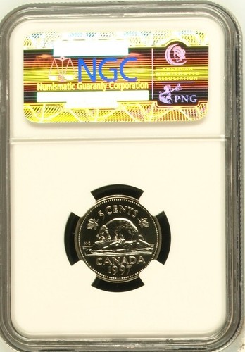 1997 Canada 5C NGC SP70 Coin - Picture 2 of 2