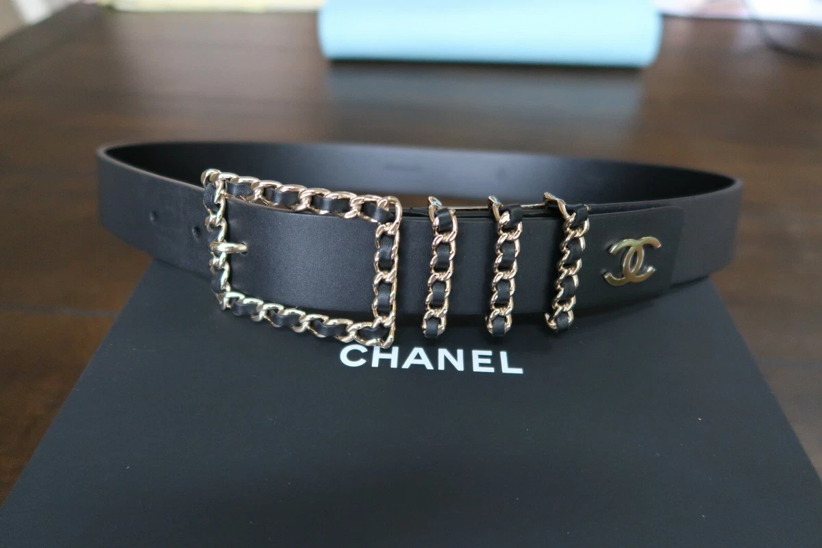 Belt Chanel Black size 80 cm in Metal - 38434137