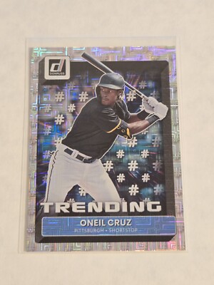 2022 Panini Donruss Baseball Trending Oneil Cruz #T-8 Vector Parallel Pirates