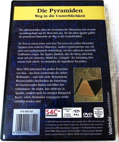 DVD - Faszination Ägypten - Neuwertig - Die Pyramiden-Weg in die Unsterblichkeit - Bild 2 von 4