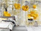 3D Yellow Tulip Flowers G5991 Wallpaper Wall Murals Removable Self-adhesive Erin