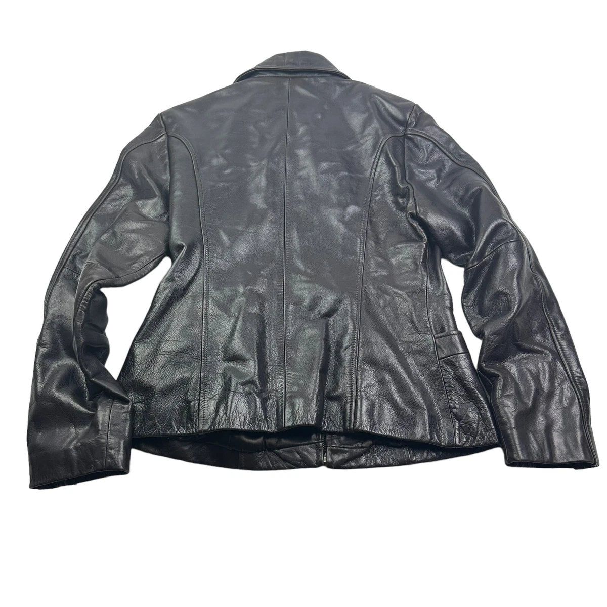 Guess genuine leather hot sale jacket