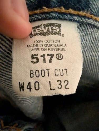 Vintage Levi's 517 Bootcut 40x32 (passt 38x30) Faded Cowboy Western Y2K Jeans 2002 - Bild 2 von 11
