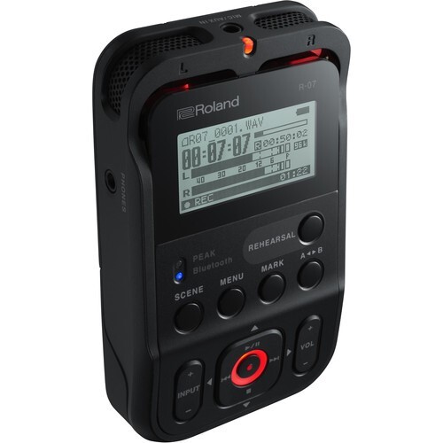 Roland R-07 High Resolution Portable Audio Recorder (Black) - Imagen 2 de 8