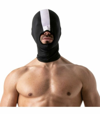 TOF PARIS Naughty Open Mouth Lycra Hood Cagoule Stretchy White 65
