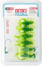 Rebel Lures LIVEFLEX™ Hopper Soft Plastic - Green Grasshopper