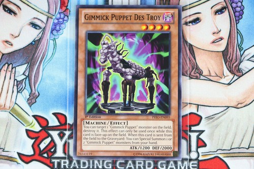 Yugioh Gimmick Puppet Des Troy PRIO-EN095 1st Edition Common - Picture 1 of 2