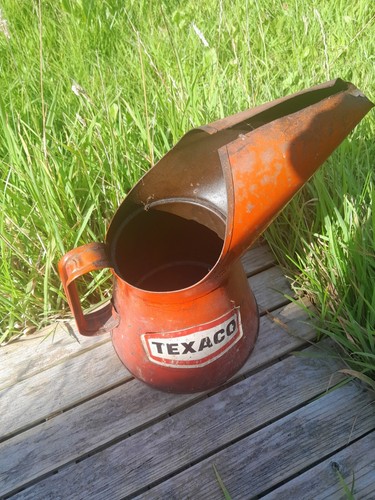 VINTAGE TEXACO OIL POURER HALF GALLON - Picture 8 of 9