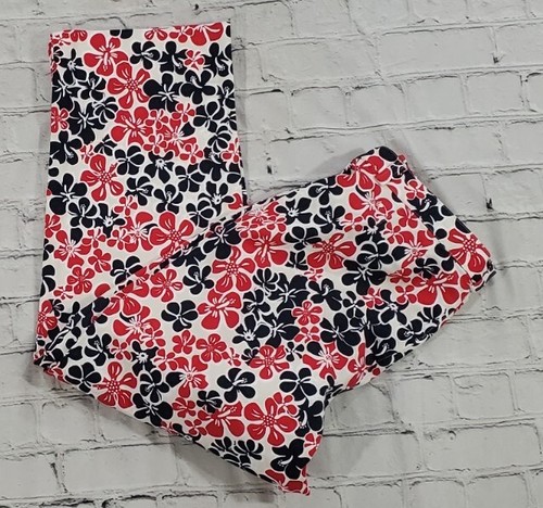 Dockers Stretch Blue Red White WOMENS SIZE 6 Floral Crop Pants Capri Chino - Picture 6 of 8
