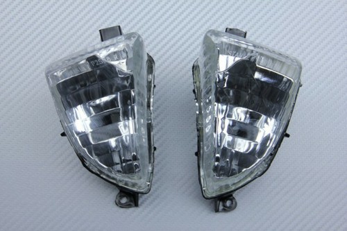 White Clear Front Turn Signals HONDA VFR 800 VTEC / INTERCEPTOR RC46 2002-2013 - Picture 1 of 3